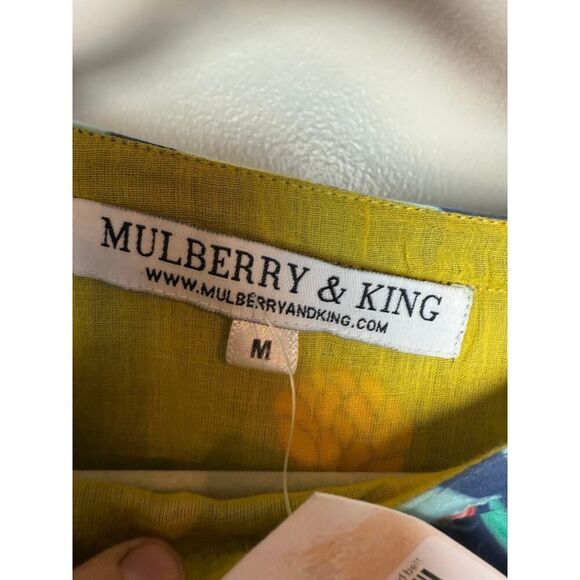 Mulberry & King Willa Navy Floral Mini Dress NWT Sz. M - Picture 5 of 5